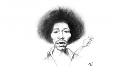 Jimmy Hendrix karykatura